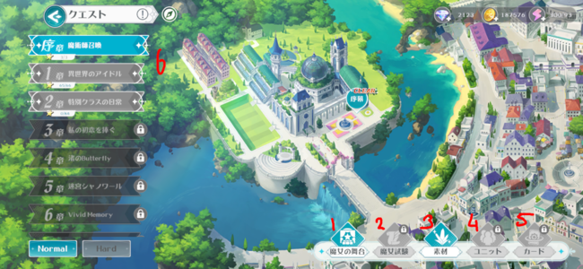The quests home page